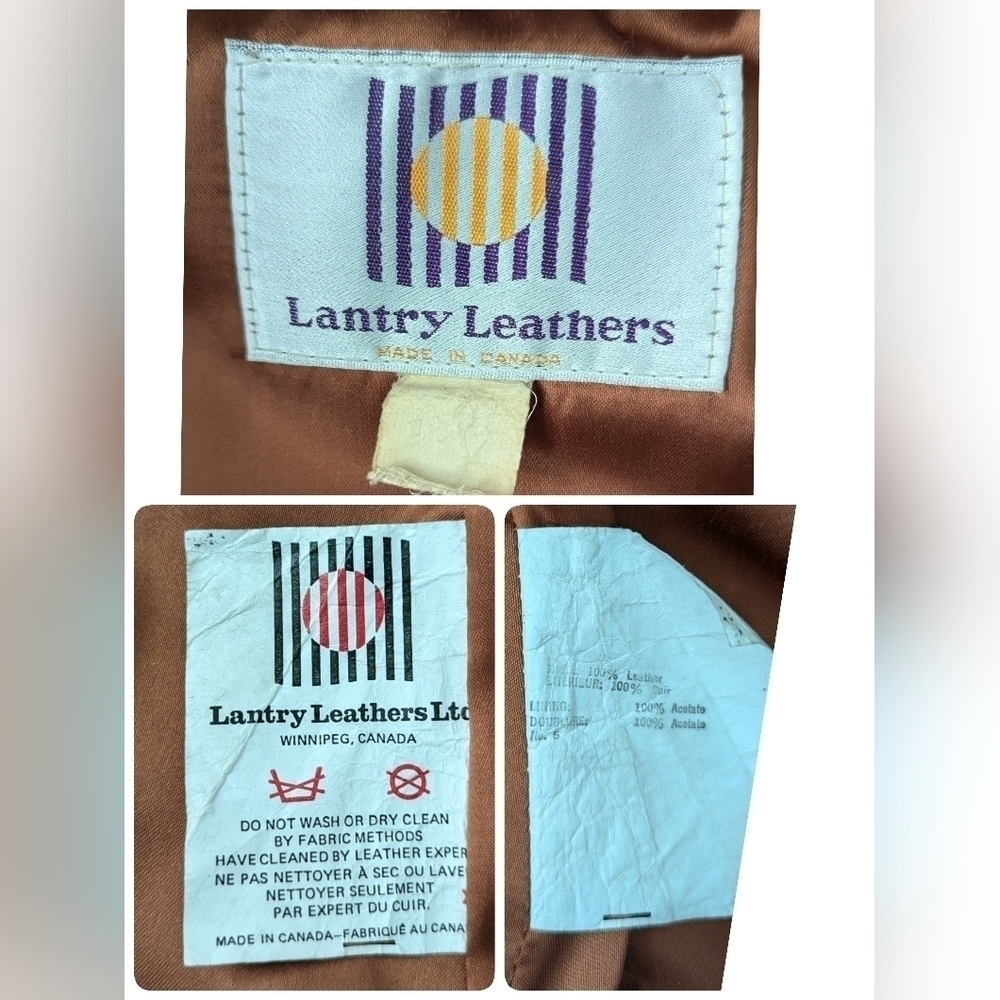 Vintage Lantry Woman's 100% Leathers Long Coat Jacket Made in Canada . - Picture 5 of 16